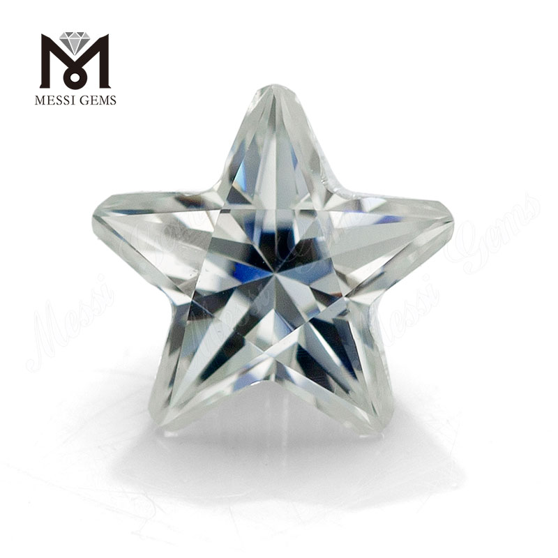 Fancy Shape Clear White Star Shape Loose Moissanite Diamond