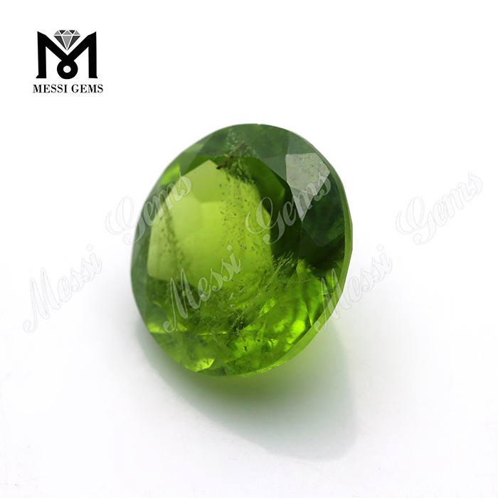 Natural Round Olive Green Olivine Stone