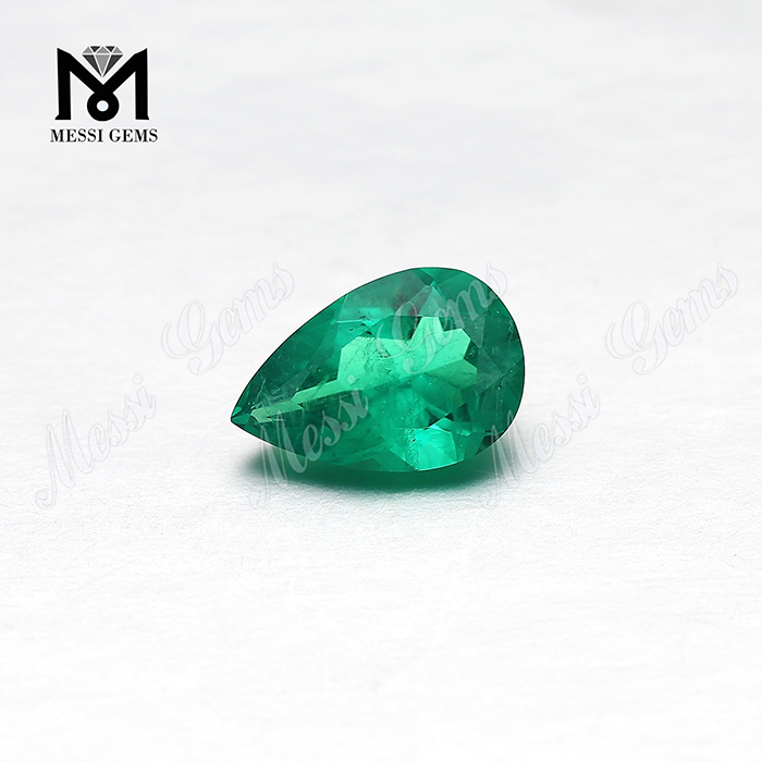 Pear Cut Lab Oprettet Hydrothermal Colombia Emerald