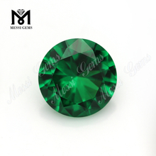9.0mm loose gems synthetic lab created nano green