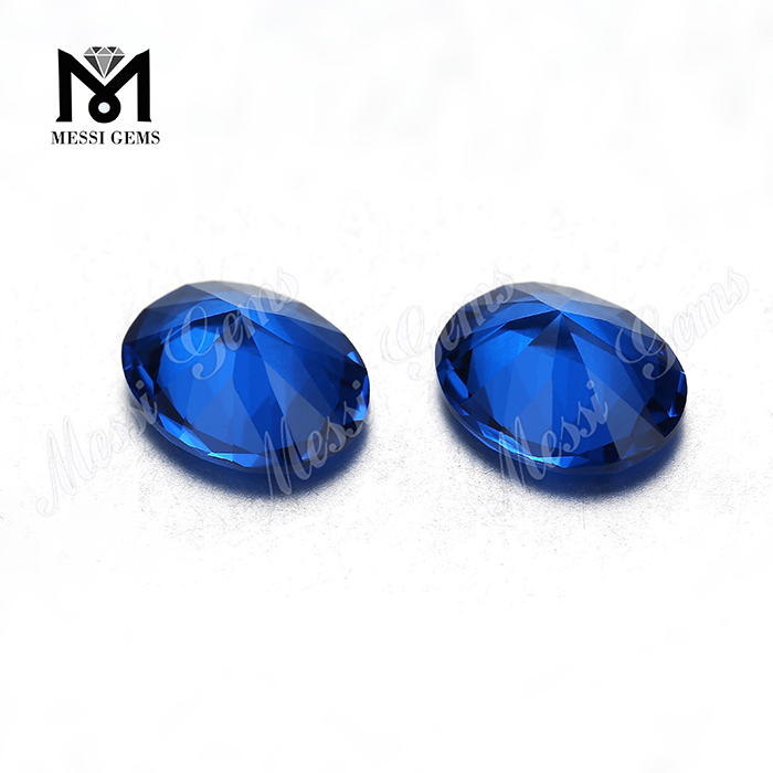wholesale factory blue nano loose oval 8x10mm nano stone
