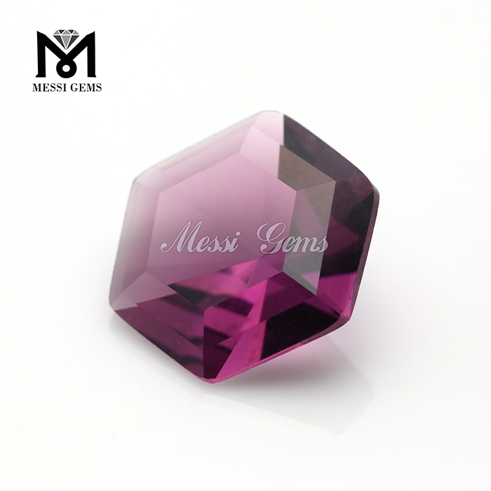 wholesale 12*12 hexagon shape machine cut gemstone glass
