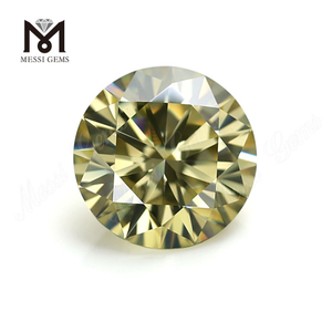 Factory price moissanite diamond wholesale 5mm brilliant yellow gemstone moissanite for ring