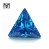 triangle cut synthetic aquamarine cubic zirconia stone cz