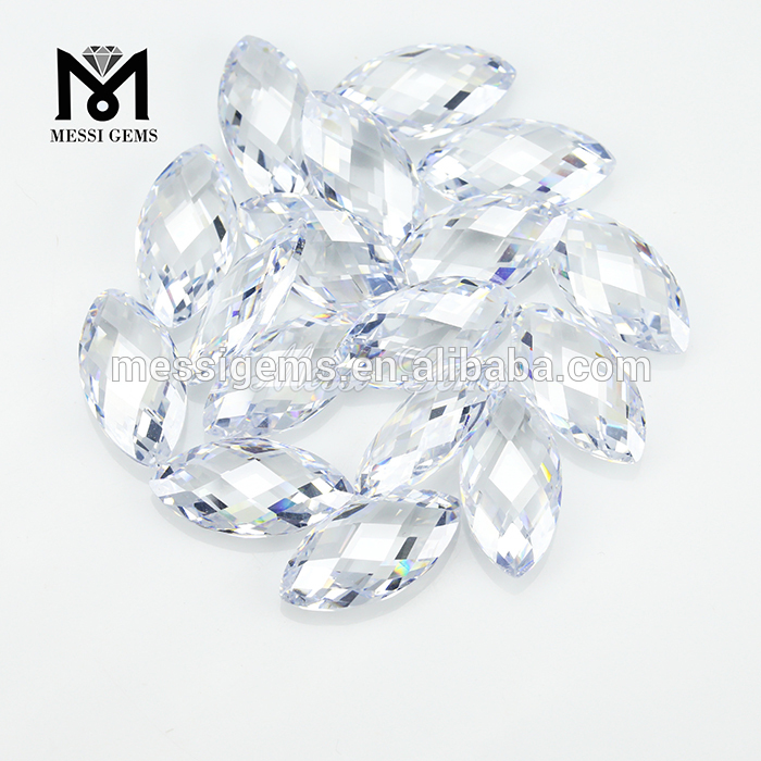 White CZ Marquise 2.5x5mm Synthetic Cubic Zirconia Gemstones