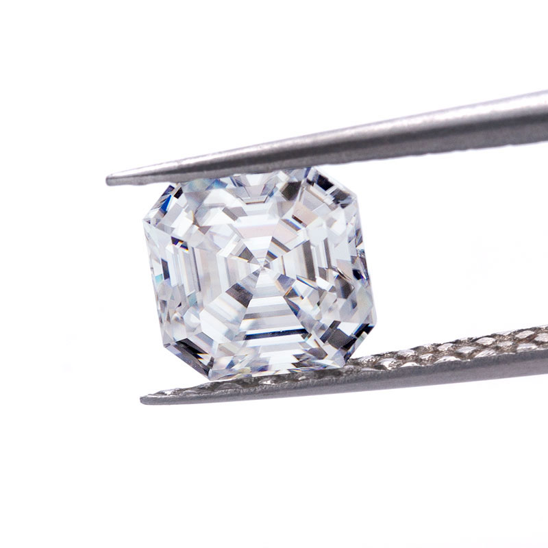 Asscher cut moissanite diamond for Jewelry making price per carat Loose gemstone