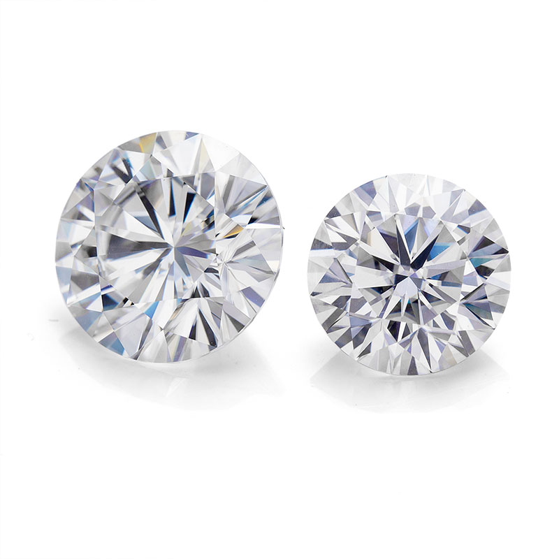 Factory price 11mm Loose gemstones Round white lab grown moissanite diamond