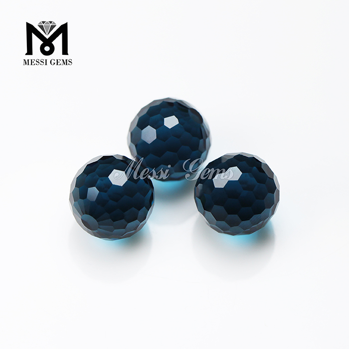 cheap factory gemstone blue glass beads