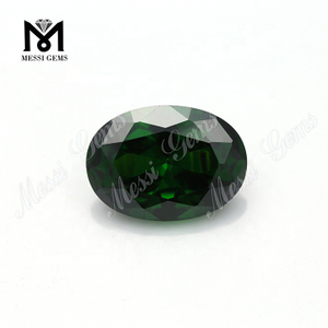 Top Quality Factory Oval Shape Green Color 13*18mm Cubic Zirconia, Jewelry Making