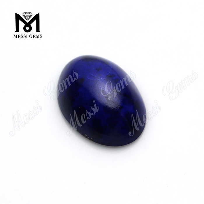 Natural oval flat back 13x18mm lapis lazuli stone cabochon
