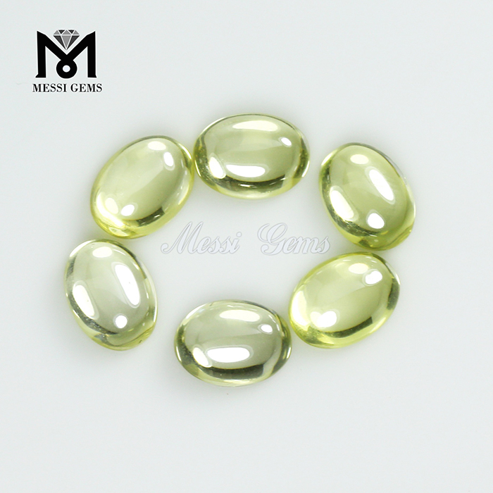 6x8mm oval cabochon cut olive cz loose cubic zirconia stones