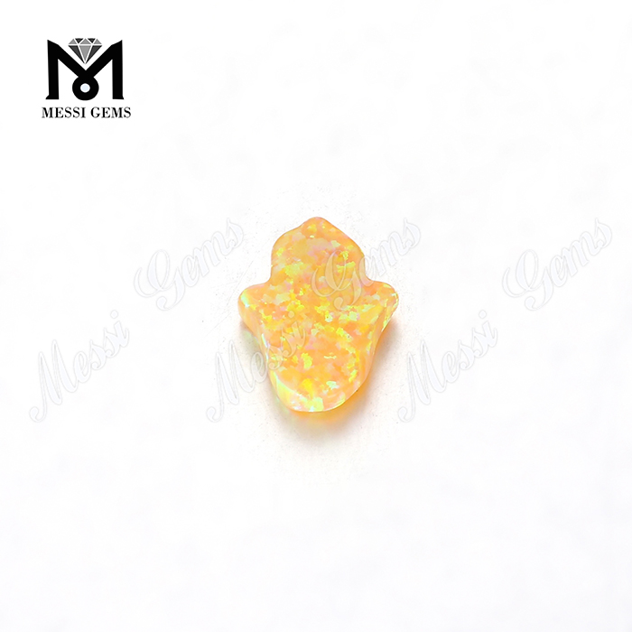 synthetic yellow hamsa opal stones, loose opal beads price