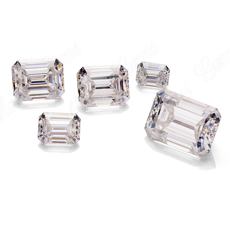 Factory Price Loose Gemstone Emerald Cut 3 Carat moissanite diamond