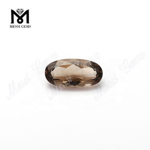 Wholesale natural smoky quartz oval 9*18mm loose gemstones