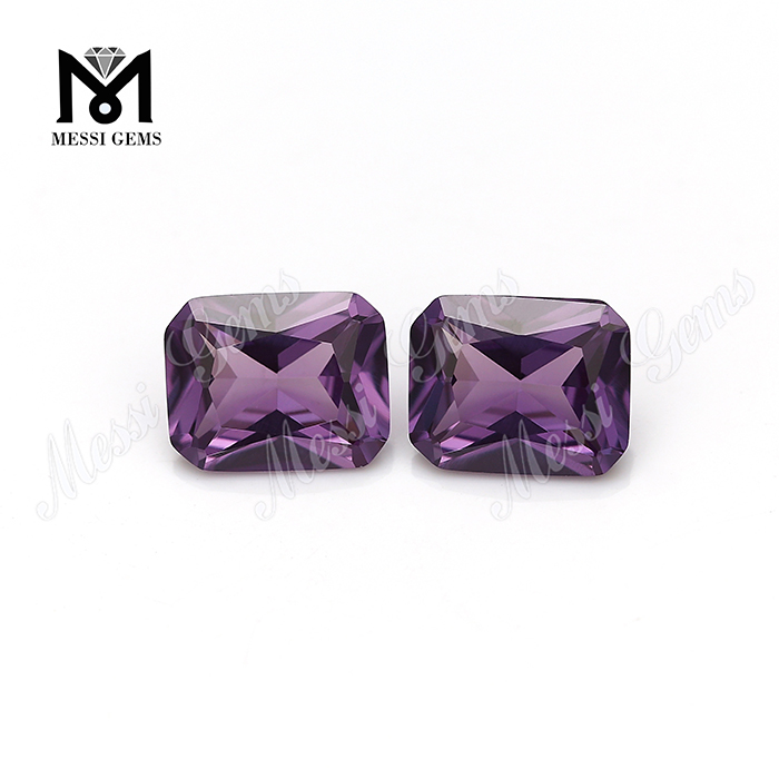 octagon cut #46 alex color change synthetic alexandrite stones