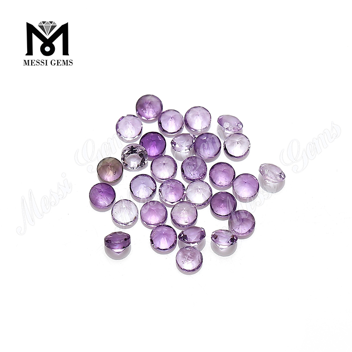3.0mm round faceted natural amethyst loose stones from stock