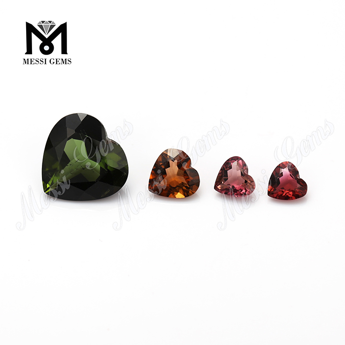 Wholesale heart shape stone price of natural rough tourmaline