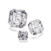 Color play or fire Loose gemstone VVS White Asscher cut moissanite diamond