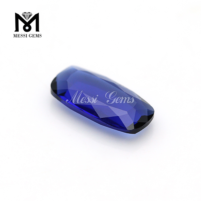 チャイナブルークッションカットルースガラスストーンビーズ