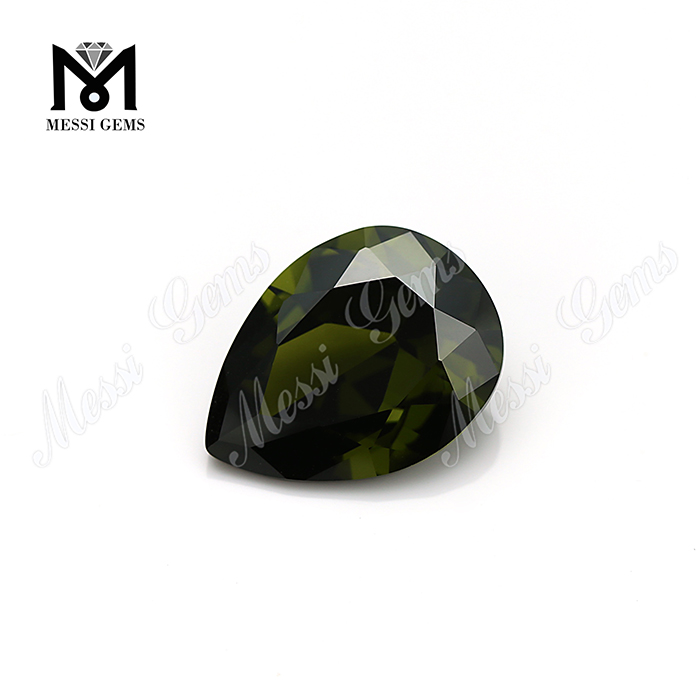 Pear Cut Loose CZ Beads Synthetic Cubic Zircon Olive Cubic Zirconia