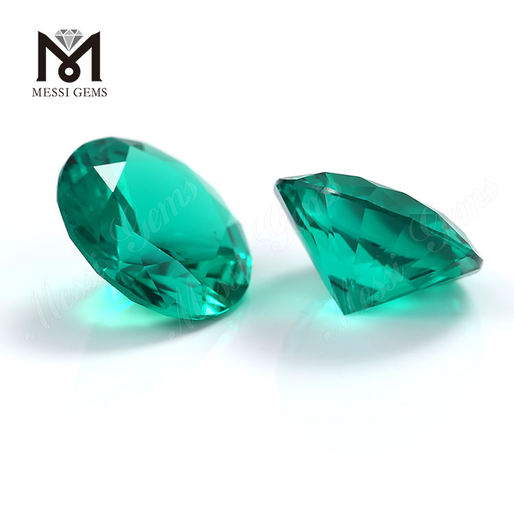 Lab Created Emerald Round Brillianit Cut Colombia Emerald Stone Price