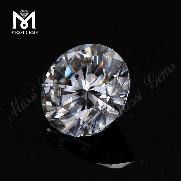 4 carat 10mm Round DEF synthetic loose white moissanite diamond solitaire