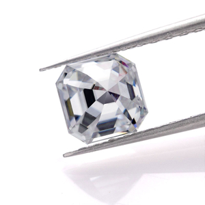Loose diamond gems stones Asscher cut moissanite diamond for wedding ring