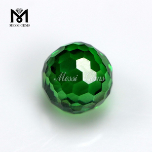 AAA Good Quality Green Faceted Cubic Zirconia Beads With Hole
