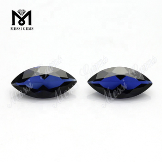 hot sale marquise cut loose gemstone blue sapphire synthetic corundum stones