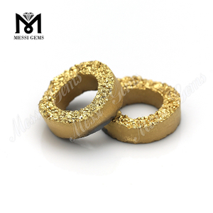 Loose Gemstone Agate Stone 24k Gold Duzy Agate Beads