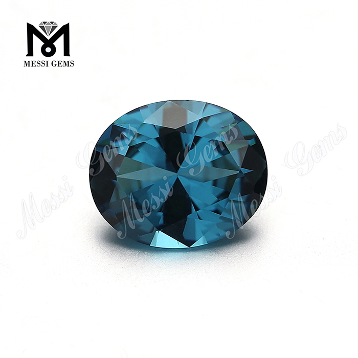 Wax casting oval shape russia loose oval london blue nanosital gemstone