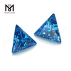 triangle cut synthetic aquamarine cubic zirconia stone cz