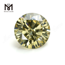 Prix ​​d'usine pierres pr&eacute;cieuses en vrac 1 Carat diamant moissanite jaune taille brillant