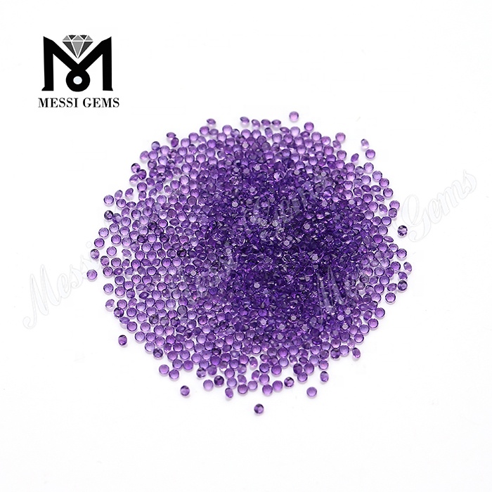 Bulk wholesale natural 1.5 mm round amethyst loose gemstone price