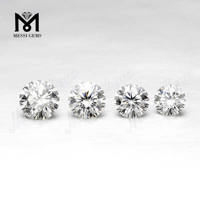 Brilliant moissanite diamond Round Cut Moissanites 9.0mm DEF Color 