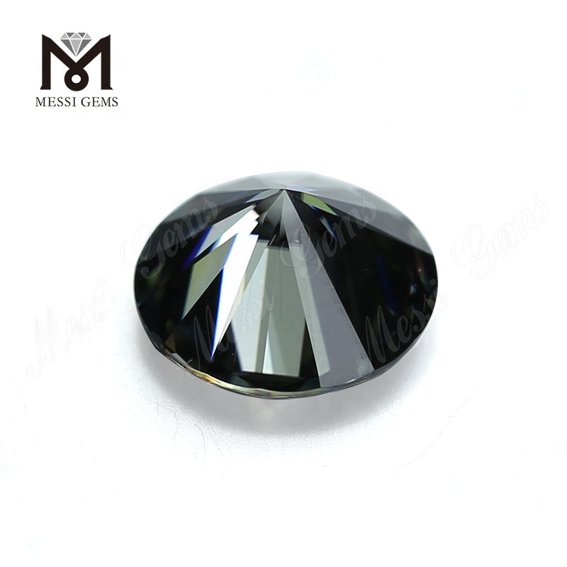 wholesale moissanite diamond round 11mm grey synthetic moissanite loose stone price