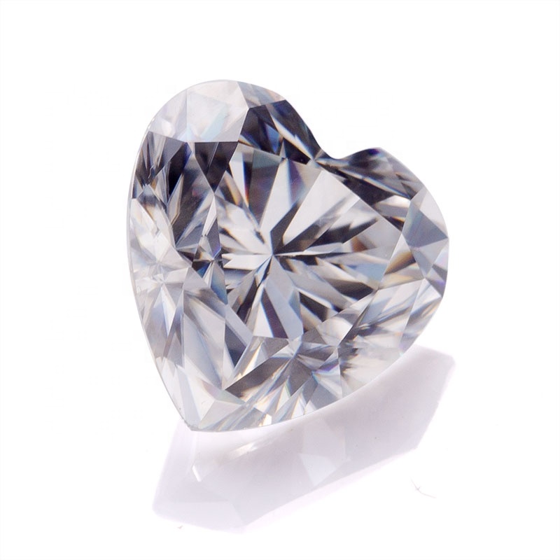 Factory Loose moissanite gemstones DEF white Heart cut Moissanite
