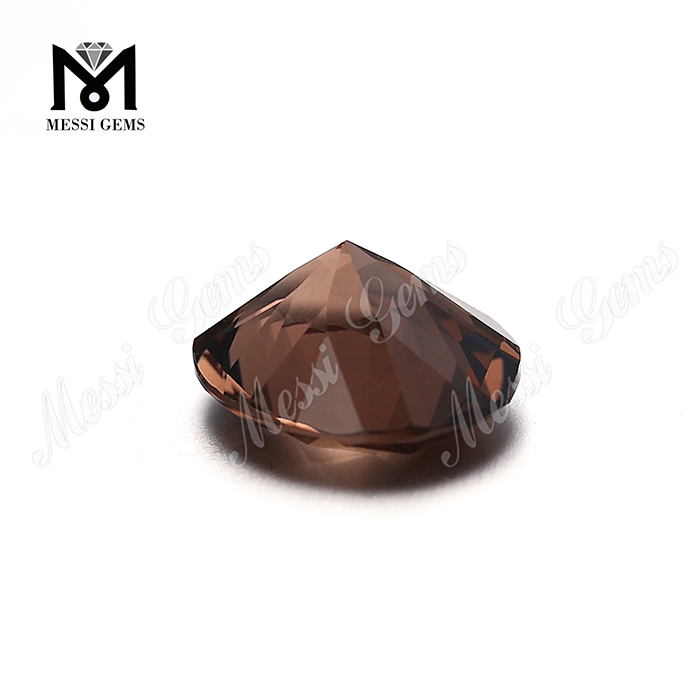 Heat Resistant Oval Cut 12 x 14mm Brown Nanosital Synthetic Nano Stone