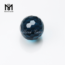 cheap factory gemstone blue glass beads