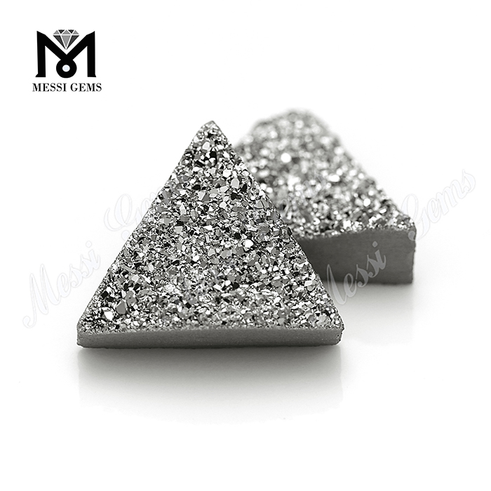 druzy jewelry making stones natural druse agate in silver color