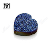 Natural Druzy Heart Shape 12x12mm Blue Druzy Agate Stone Loose