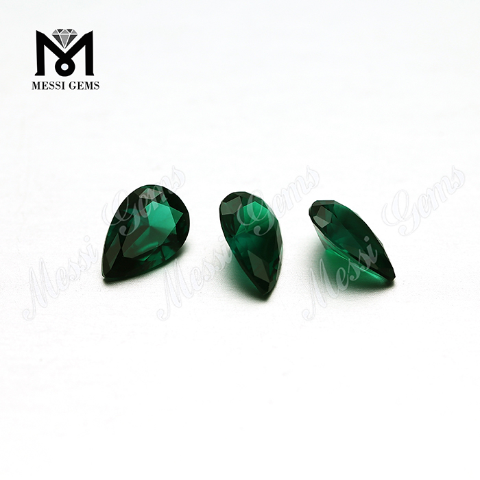 1.5 Carat Pear 6 X 9 mm Hydrothermal Zambian Emerald stone