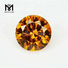 Les bijoux en argent utilisent des pierres précieuses Nano Citrine rondes 172 # de 8.0mm