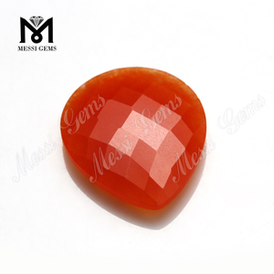 double checker cut gems natural blood jade stones for necklace