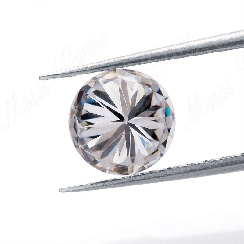 Loose moissanite diamond Brilliant Cut DEF Clear WHITE VVS Synthetic Moissanite