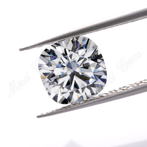 EF color VVS EX2 Cushion cut synthetic moissanite diamond gemstone
