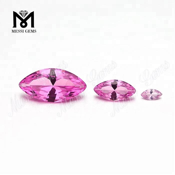Wholesale Marquise Cut #A1255 Color Changing Pink Nanosital Crystal Stone