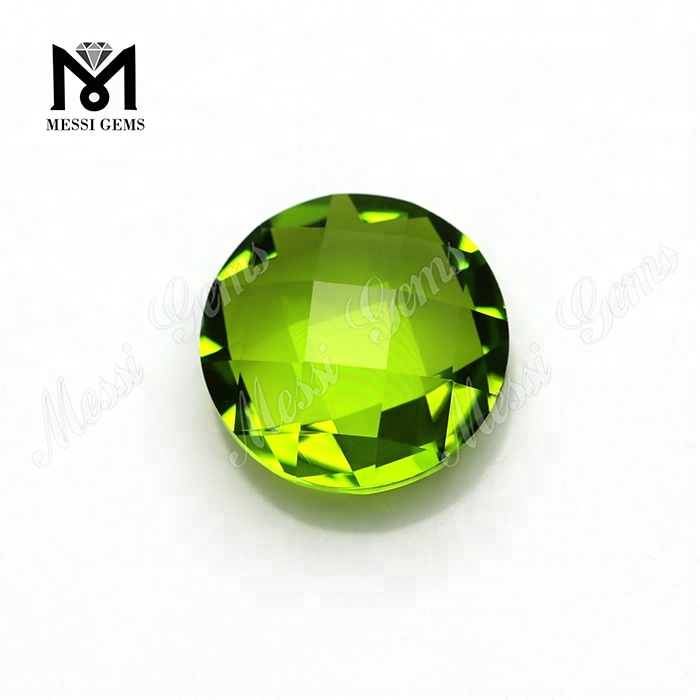 synthetic gems round faceted glass gemstone