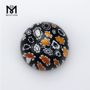 Factory Price Good Quality Round Cabochon Fancy Color Crystal Stone