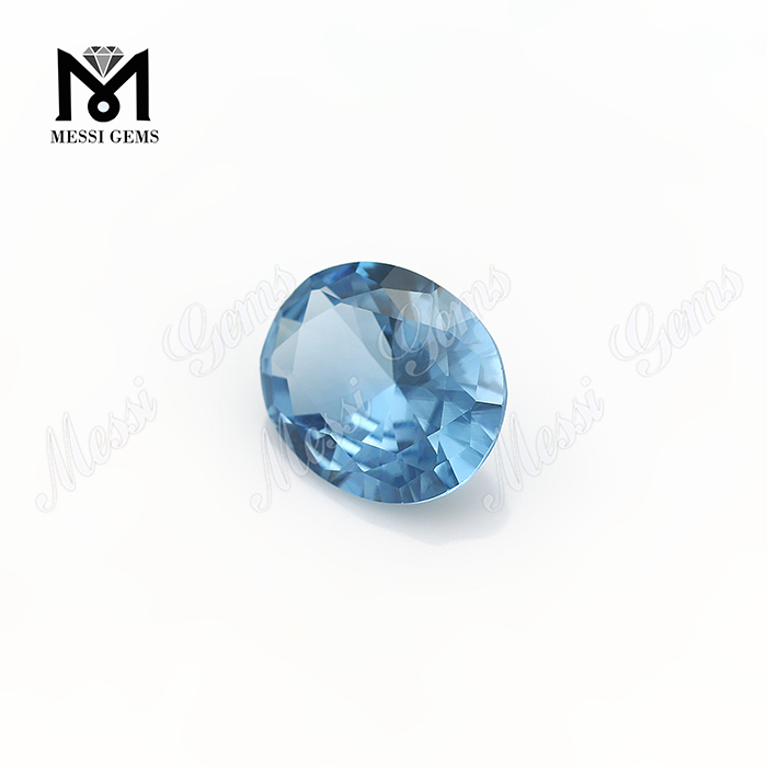 Synthetic 10x12mm oval cut 106# blue spinel stone synthetic spinel gemstones price